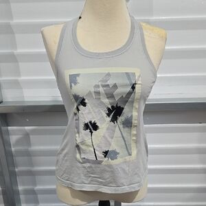 Nike‎ Gray Fitted Graphic Tank Top